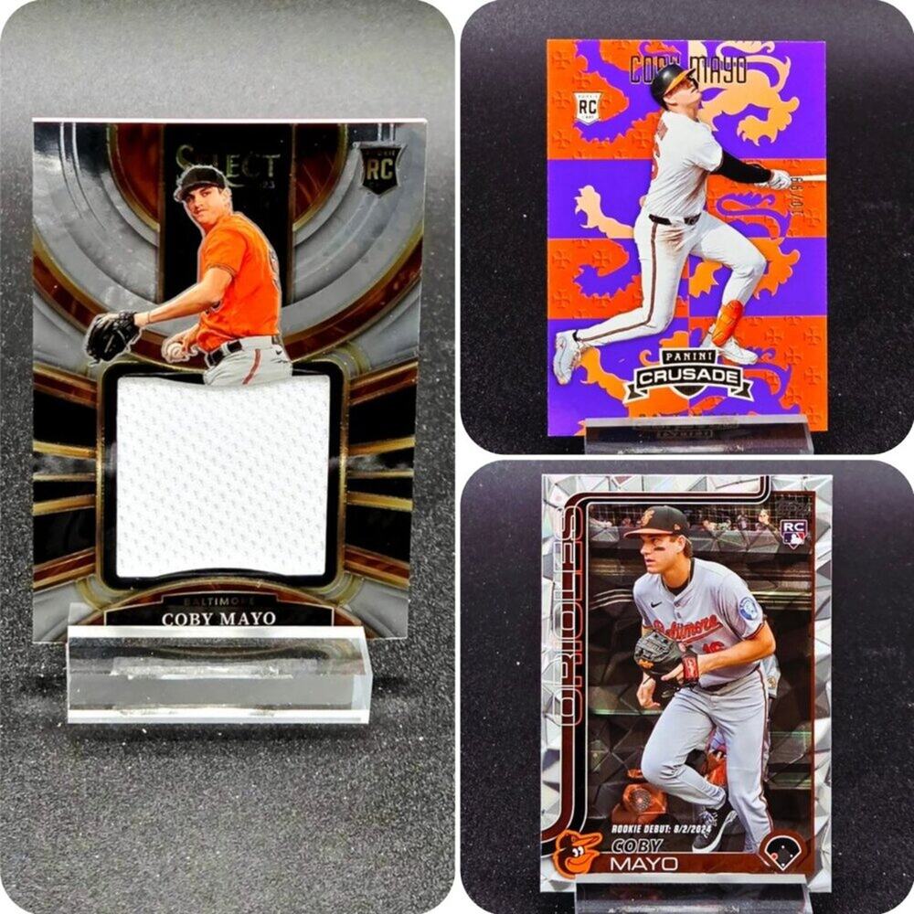 2025 Coby Mayo Diamante Patch Crusade 10/99 RC Baltimore Orioles Top Prospect